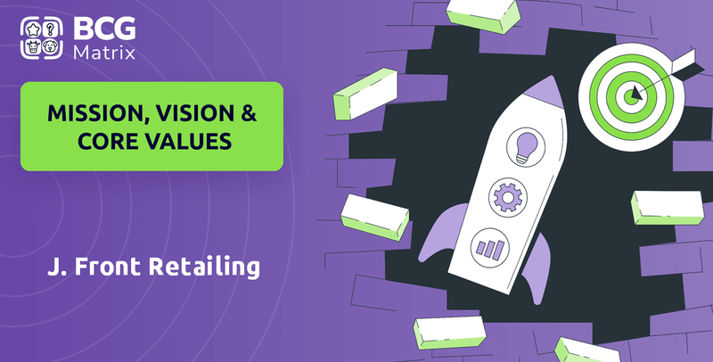 What are Mission Vision & Core Values of J. Front Retailing Company?