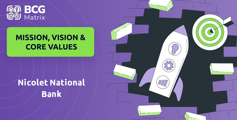 What are Mission Vision & Core Values of Nicolet National Bank Company?