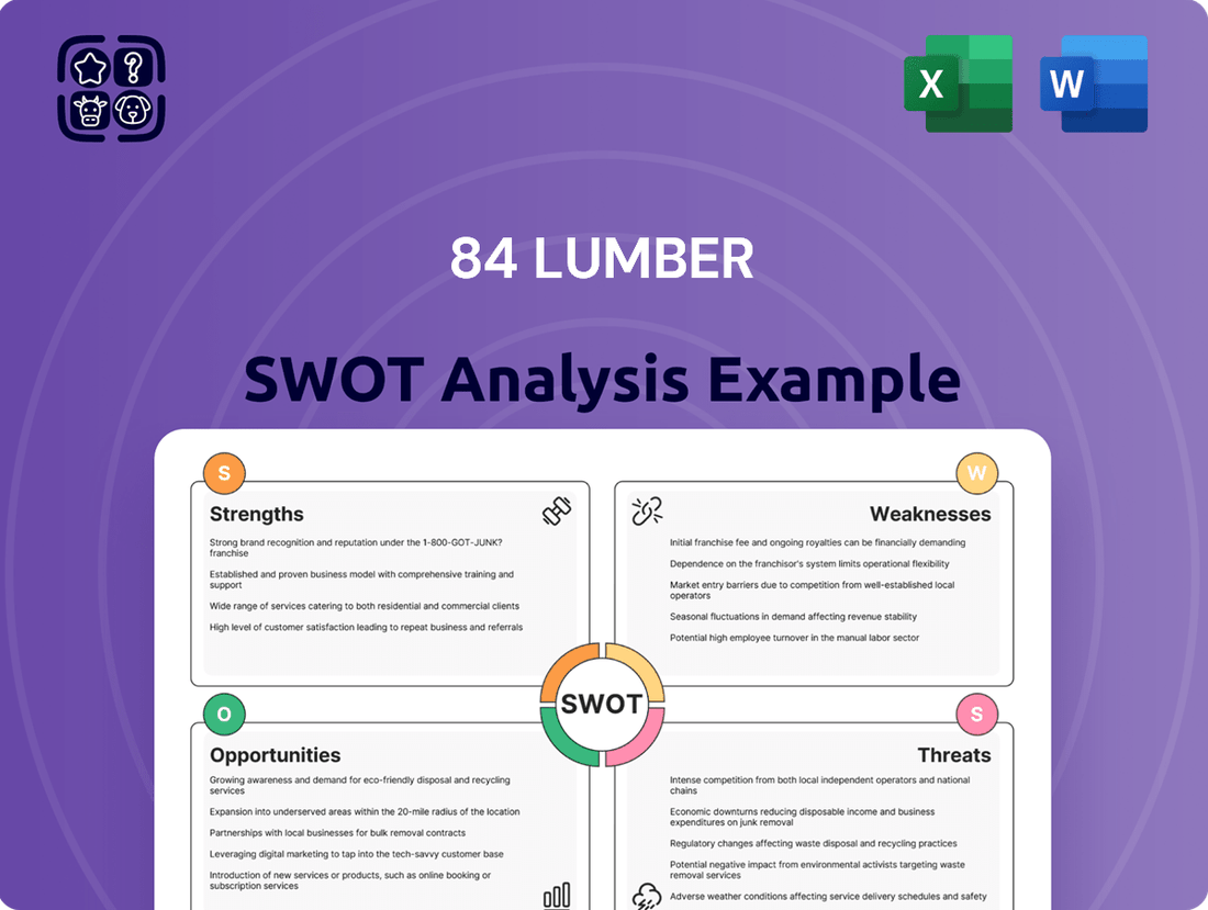 84 Lumber SWOT Analysis