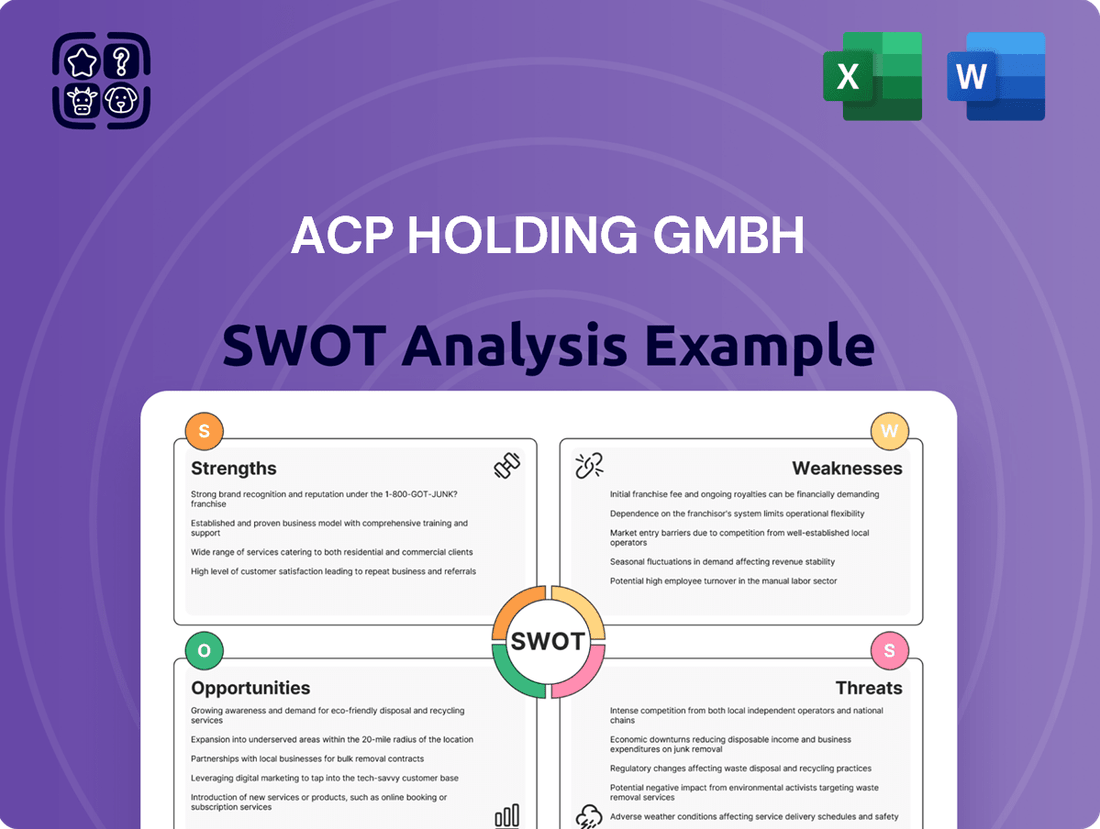 ACP Holding GmbH SWOT Analysis