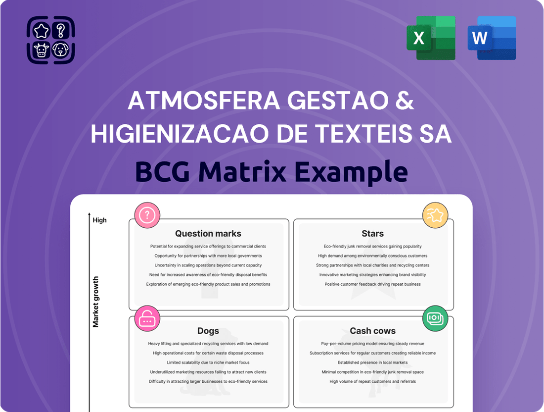 Atmosfera Gestao & Higienizacao de Texteis SA Boston Consulting Group Matrix