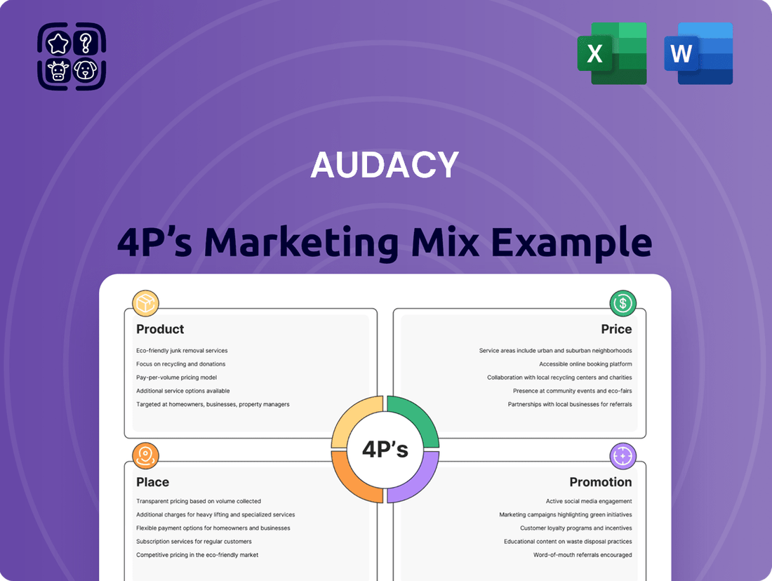 Audacy Marketing Mix
