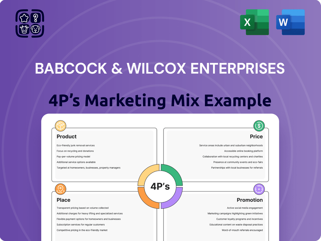 Babcock & Wilcox Enterprises Marketing Mix