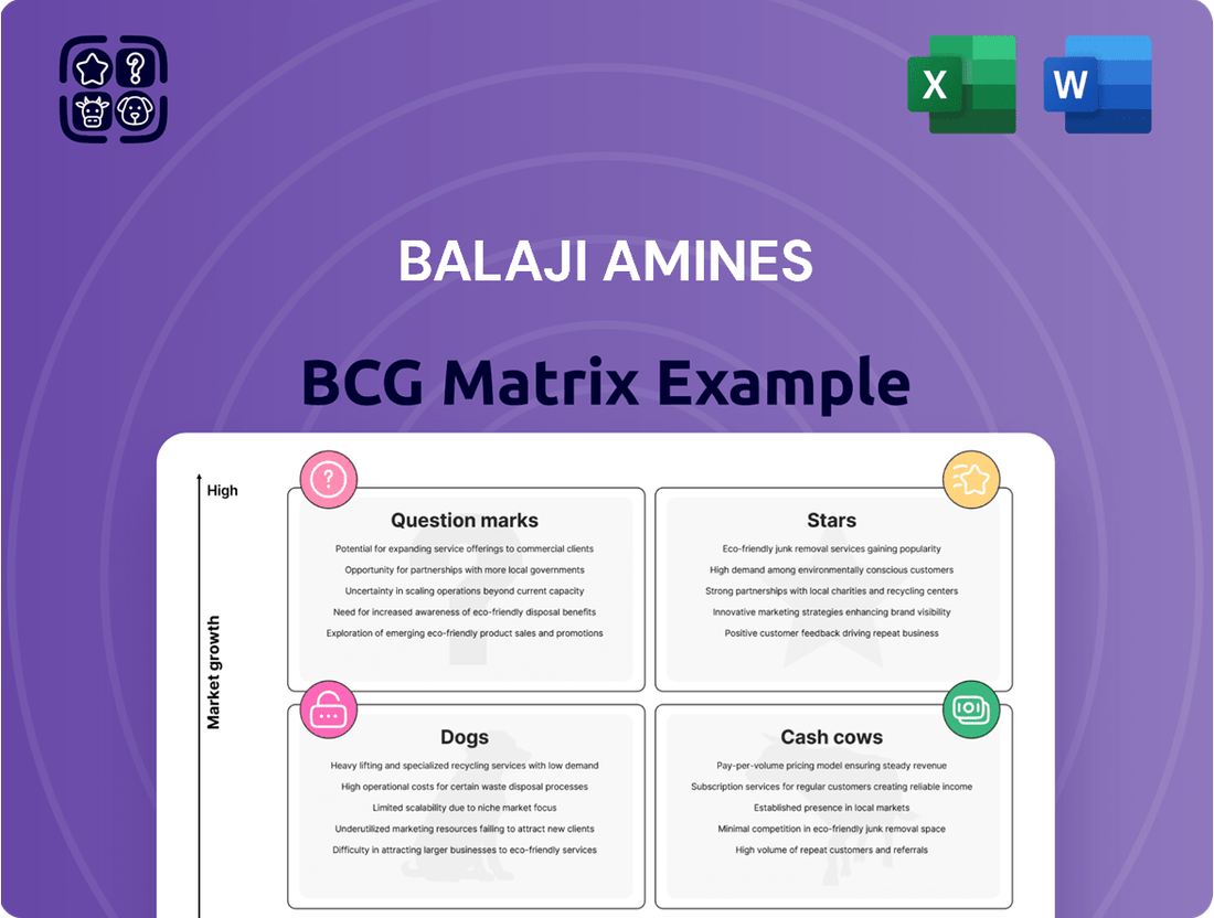 Balaji Amines Boston Consulting Group Matrix