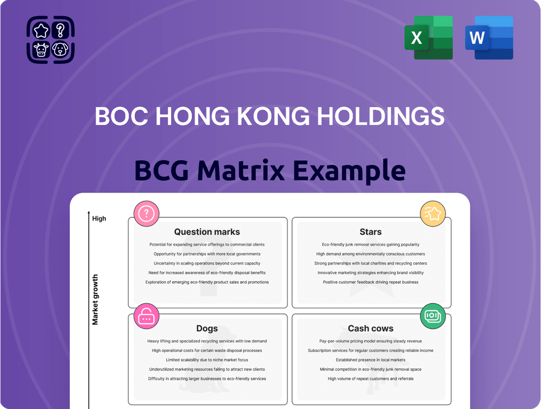 BOC Hong Kong Holdings Boston Consulting Group Matrix
