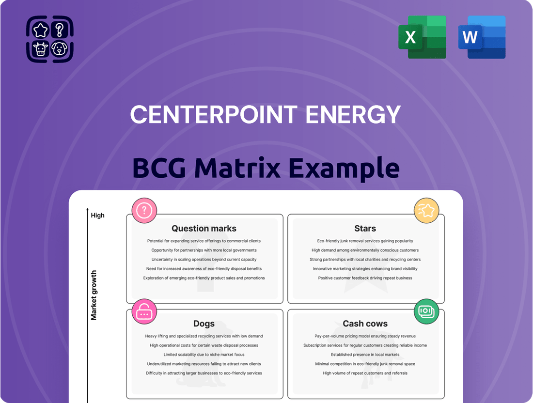 CenterPoint Energy Boston Consulting Group Matrix