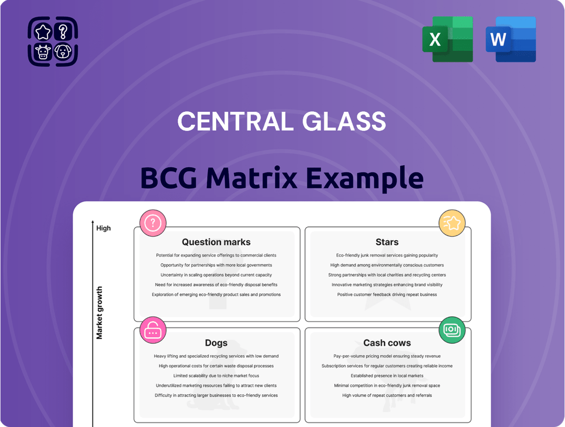 Central Glass Boston Consulting Group Matrix