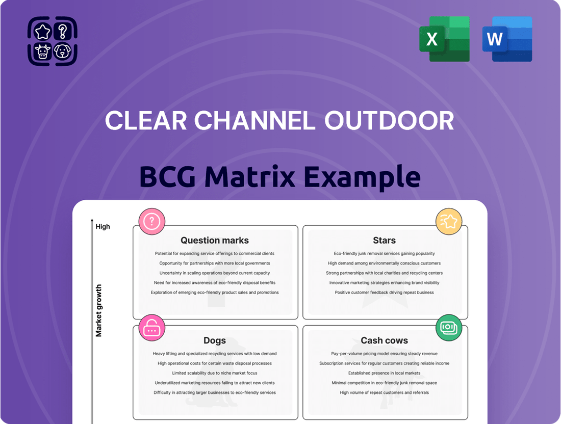 Clear Channel Outdoor Boston Consulting Group Matrix