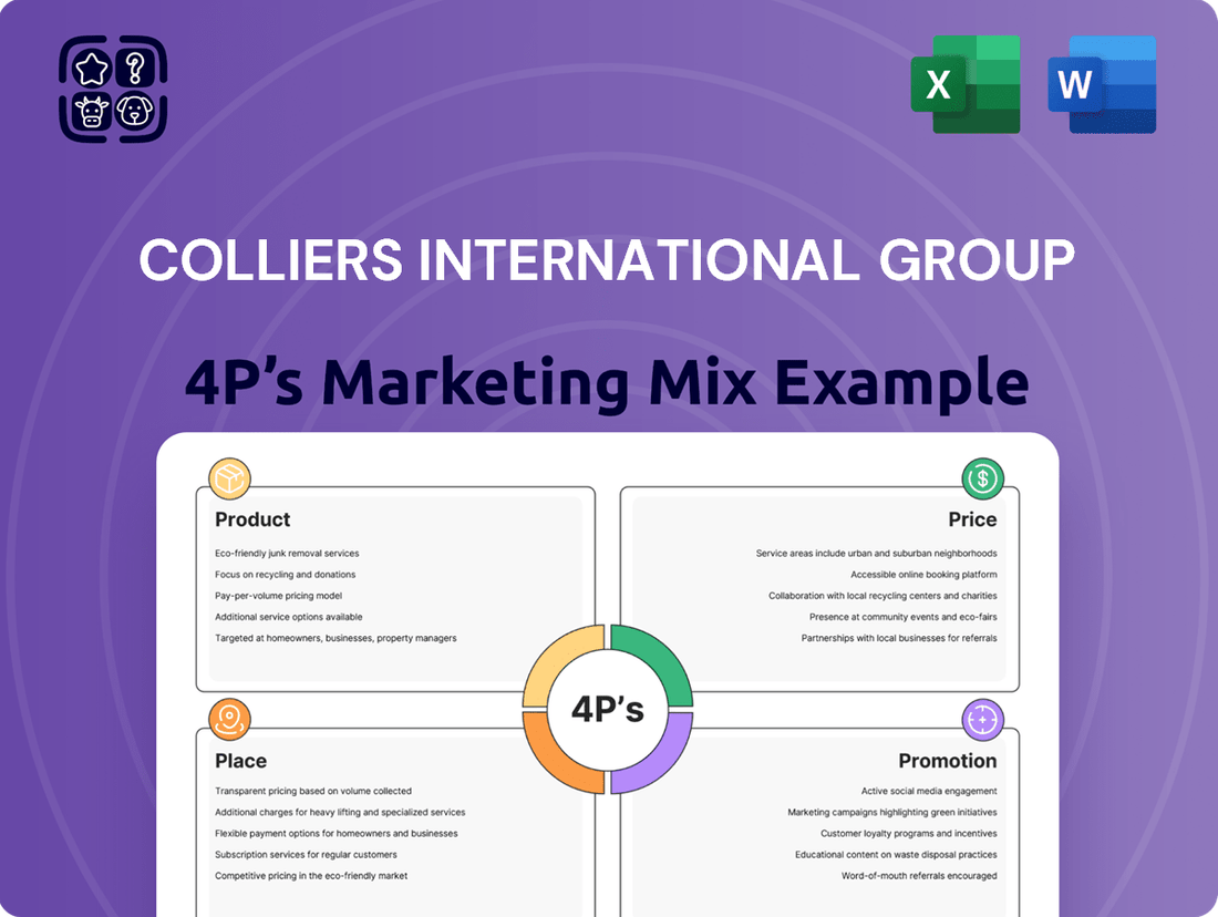 Colliers International Group Marketing Mix