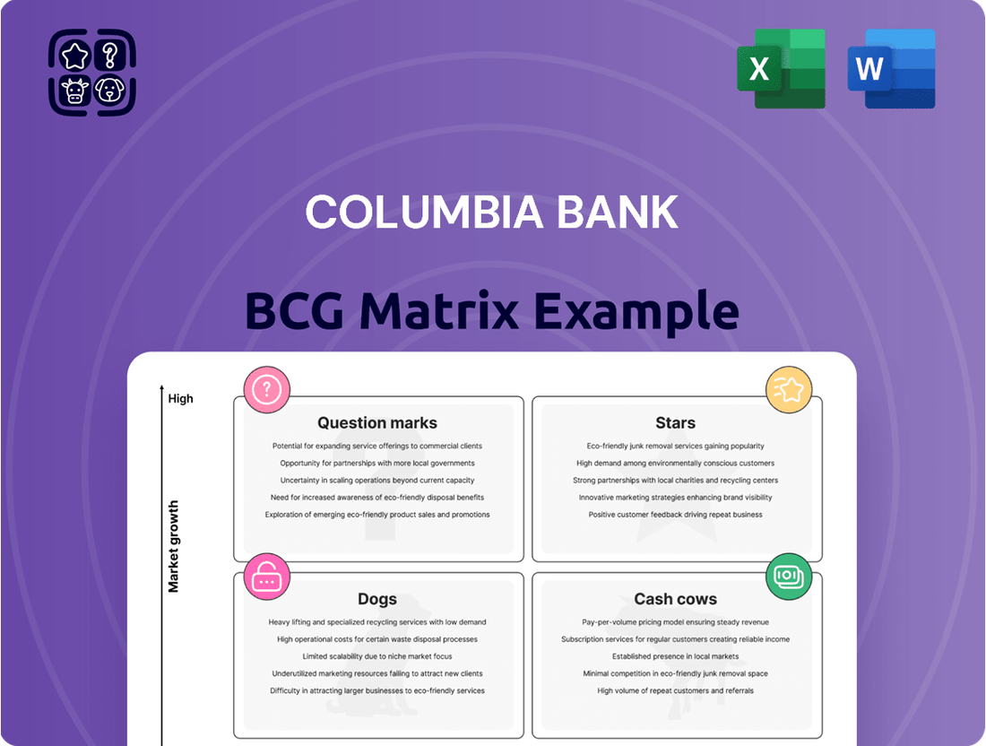 Columbia Bank Boston Consulting Group Matrix