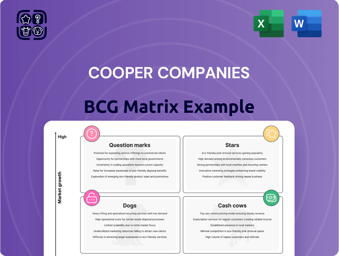 Cooper Companies Boston Consulting Group Matrix