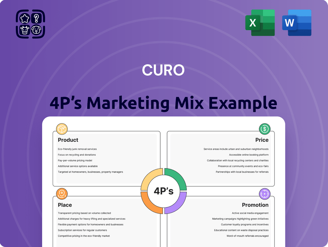 CURO Marketing Mix