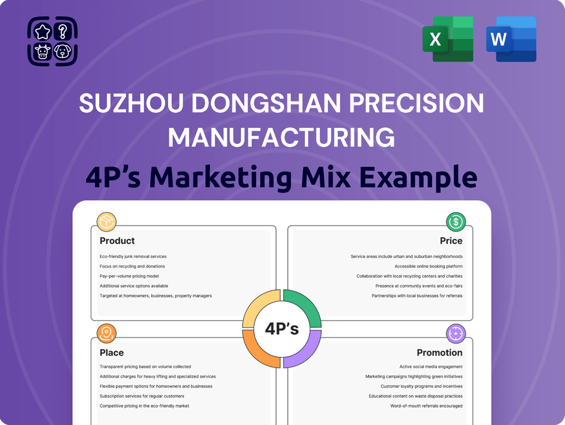 Suzhou Dongshan Precision Manufacturing Marketing Mix