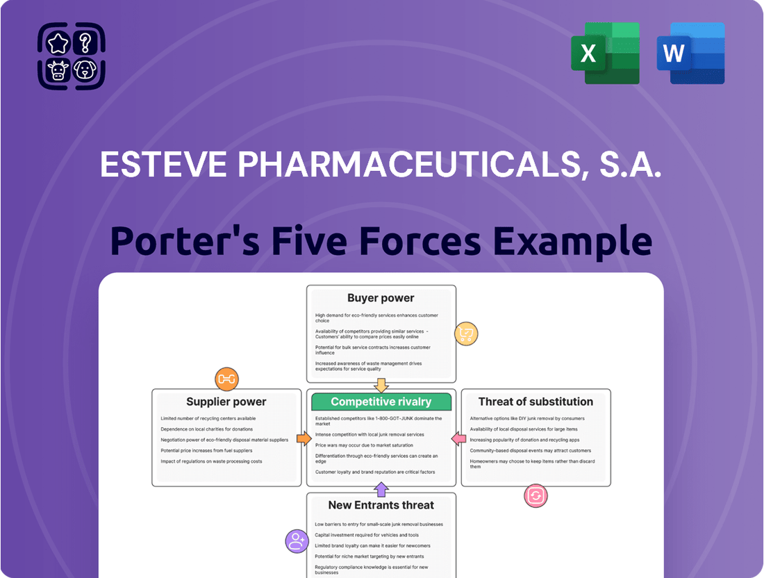 Esteve Pharmaceuticals, S.A. Porter's Five Forces Analysis