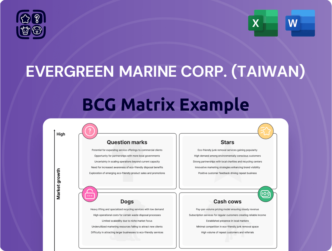 Evergreen Marine Corp. (Taiwan) Boston Consulting Group Matrix