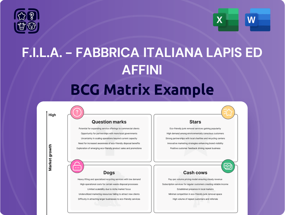 F.I.L.A. - Fabbrica Italiana Lapis ed Affini Boston Consulting Group Matrix