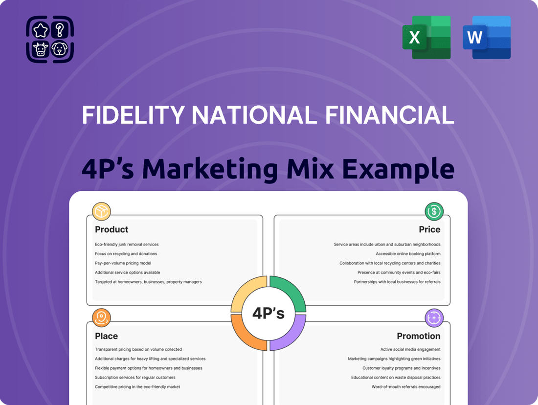 Fidelity National Financial Marketing Mix