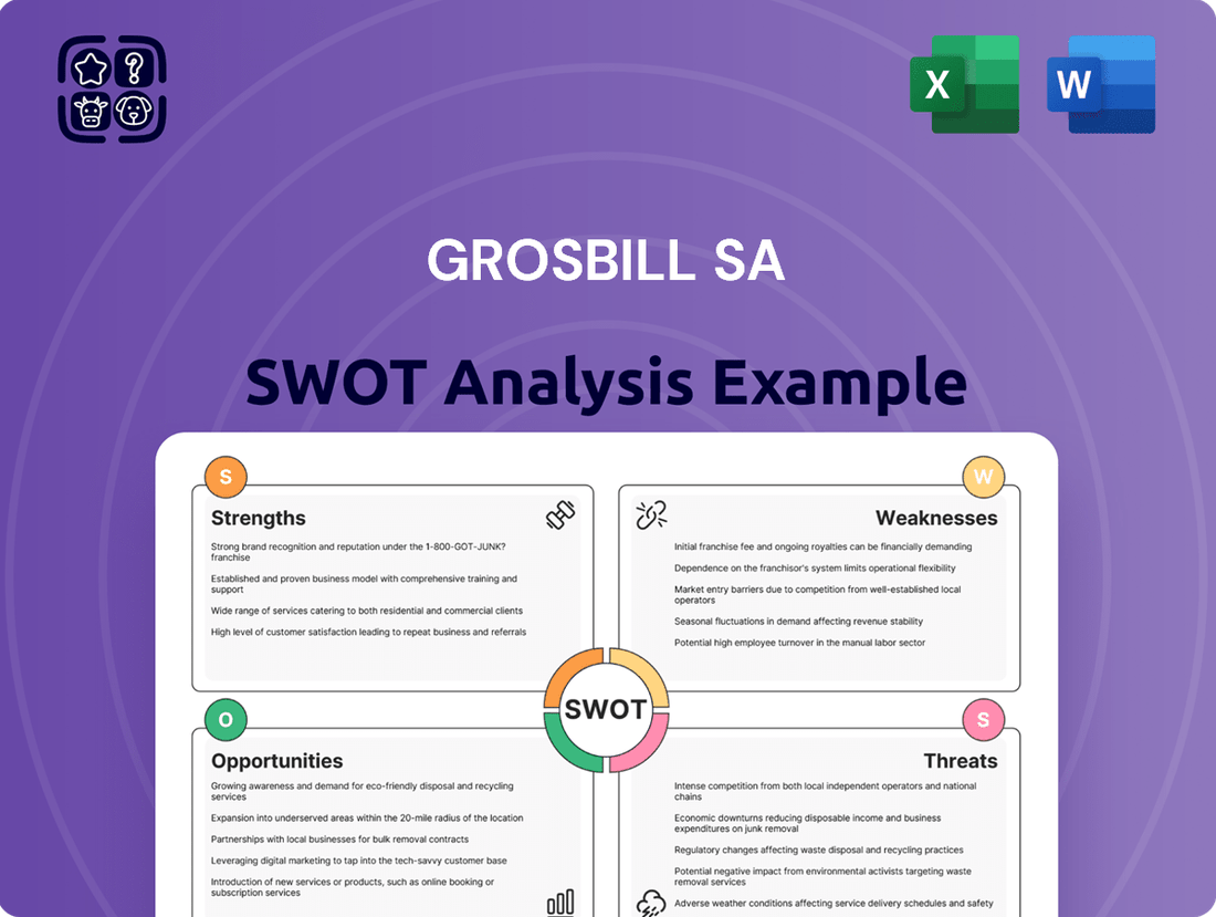 Grosbill SA SWOT Analysis
