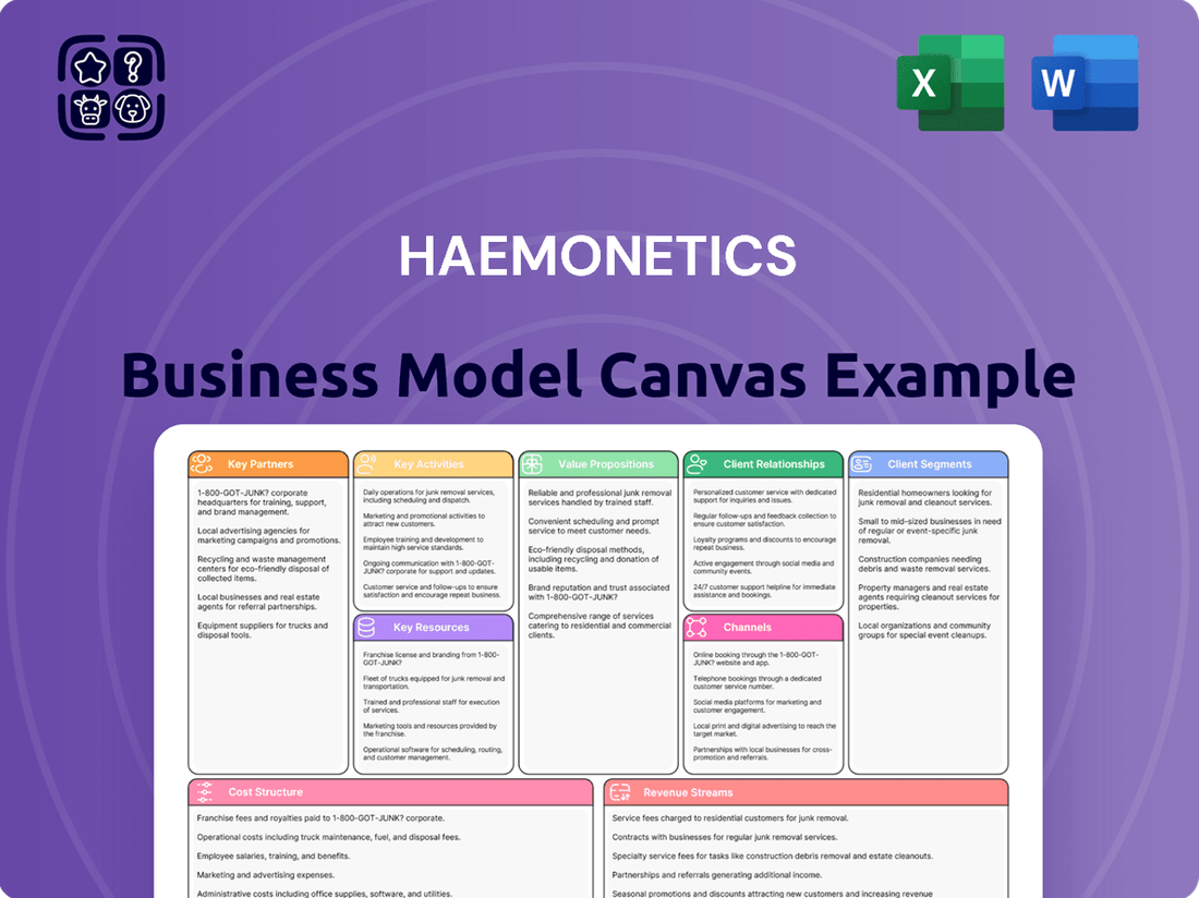 Haemonetics Business Model Canvas