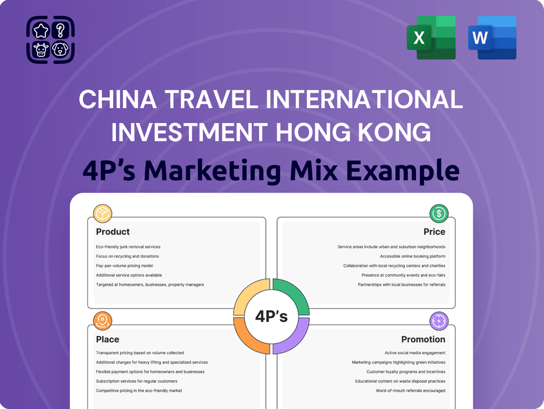 China Travel International Investment Hong Kong Marketing Mix