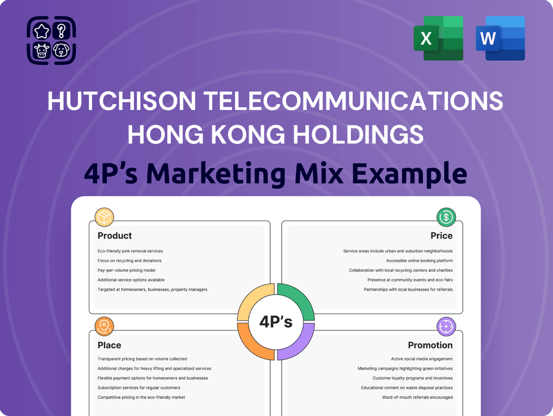 Hutchison Telecommunications Hong Kong Holdings Marketing Mix
