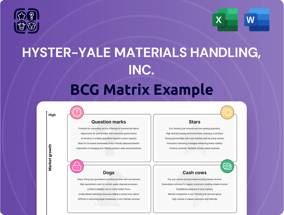 Hyster-Yale Materials Handling, Inc. Boston Consulting Group Matrix