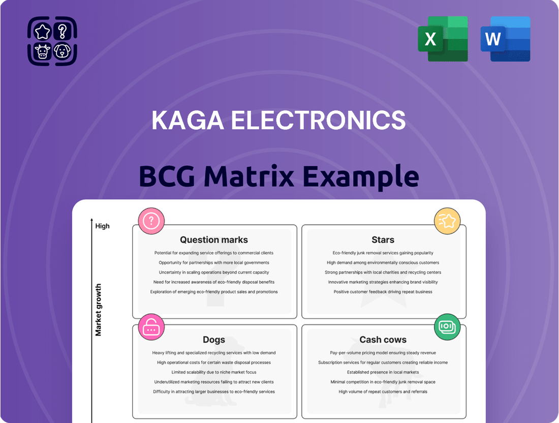 Kaga Electronics Boston Consulting Group Matrix