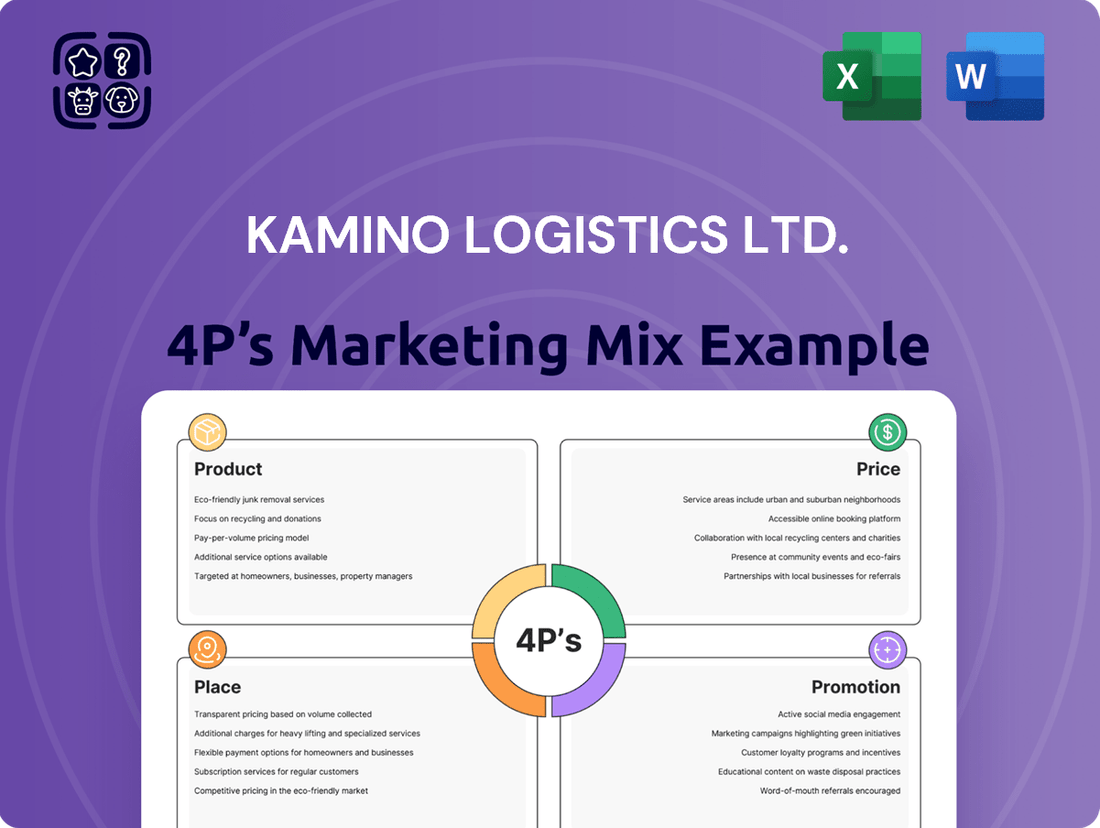 Kamino Logistics Ltd. Marketing Mix