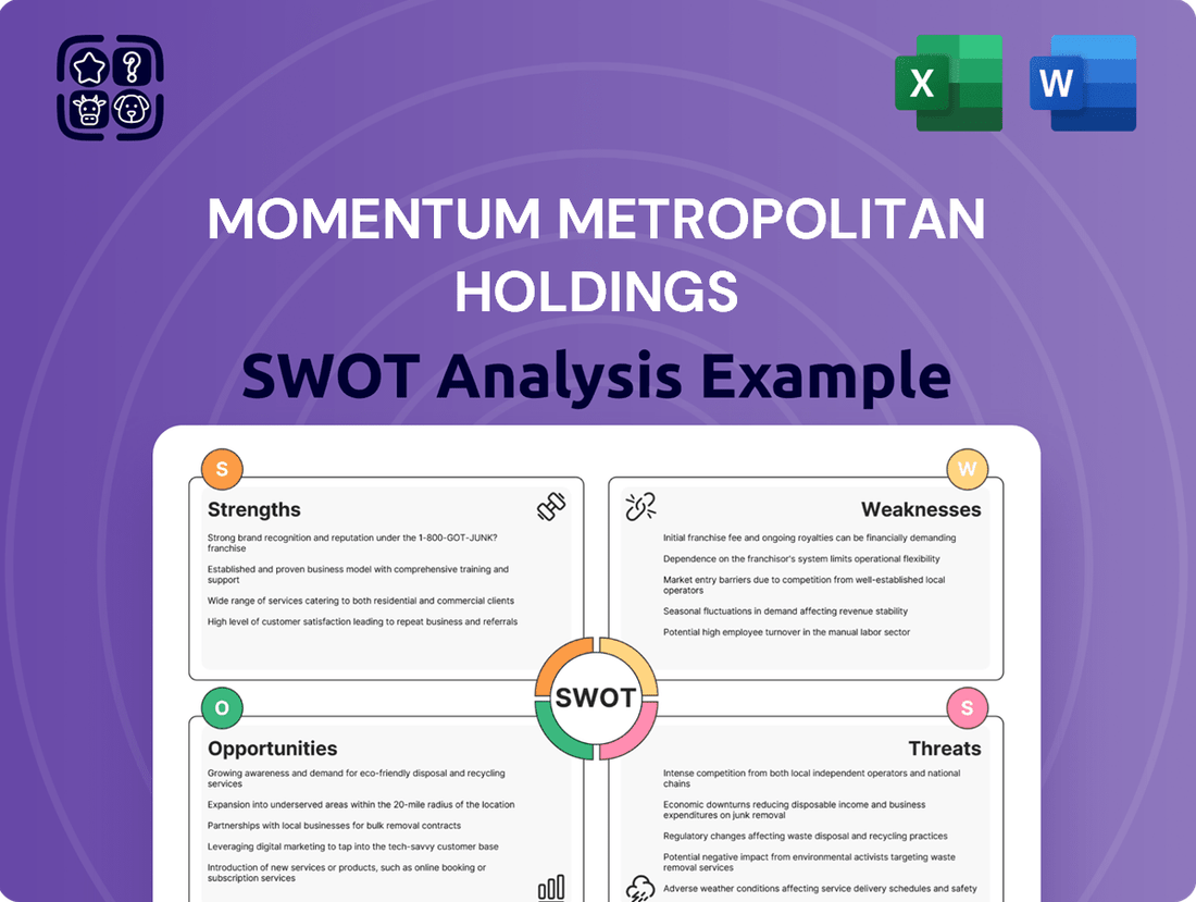 Momentum Metropolitan Holdings SWOT Analysis