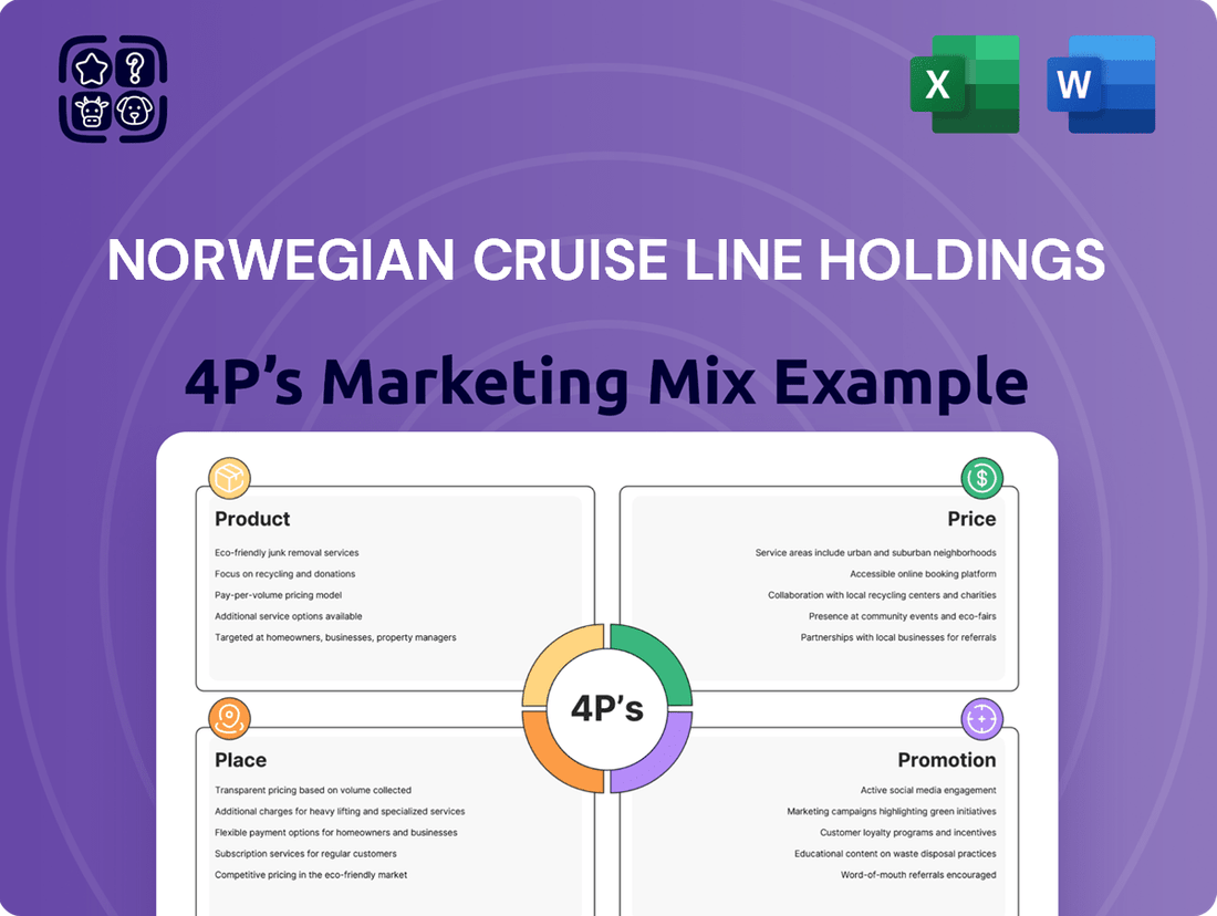 Norwegian Cruise Line Holdings Marketing Mix