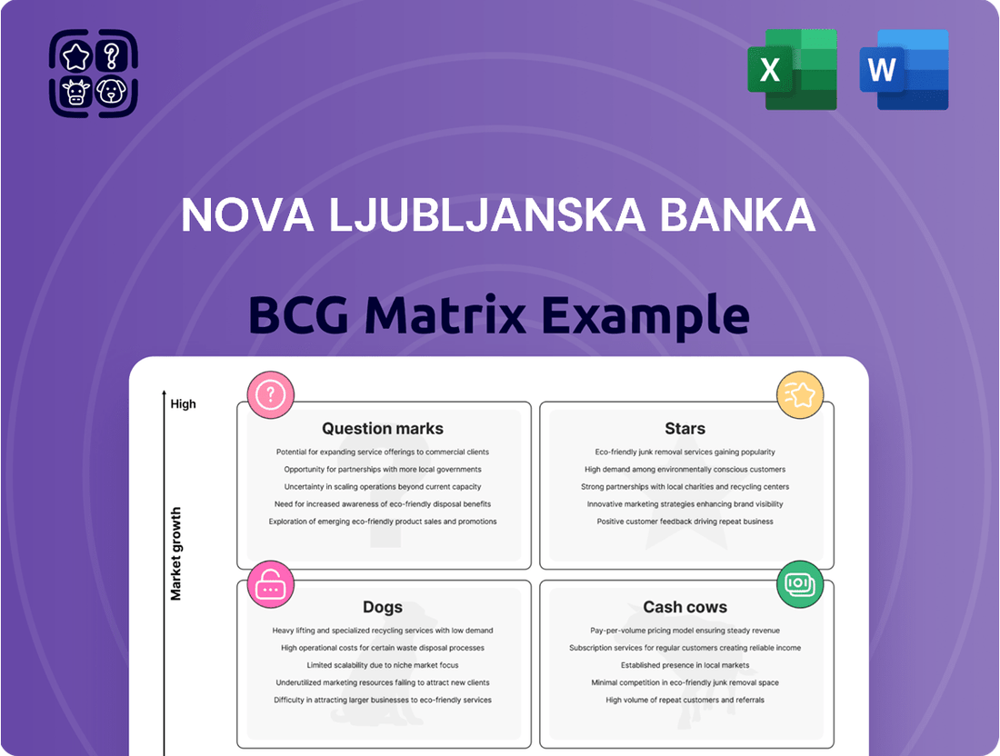 Nova Ljubljanska Banka Boston Consulting Group Matrix