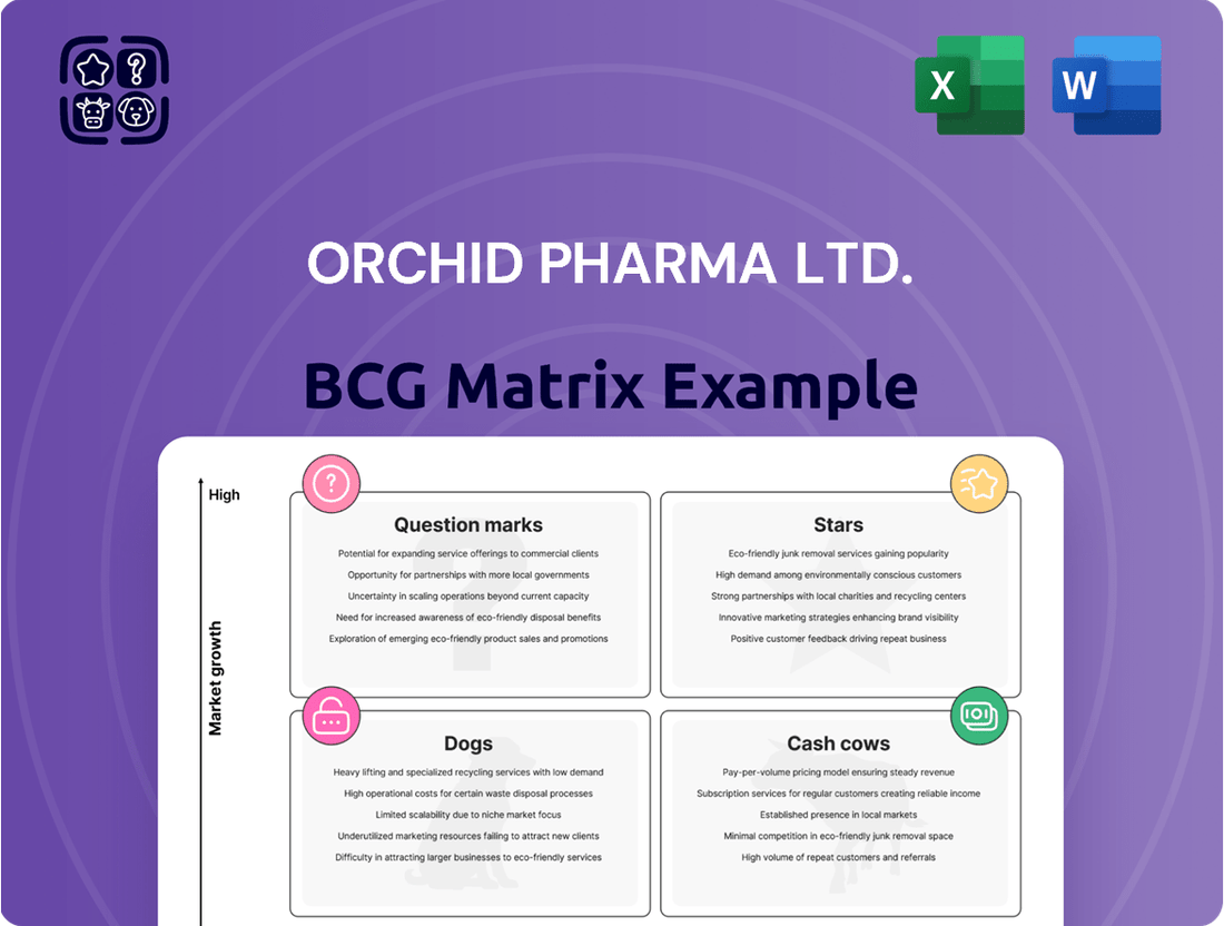 Orchid Pharma Ltd. Boston Consulting Group Matrix