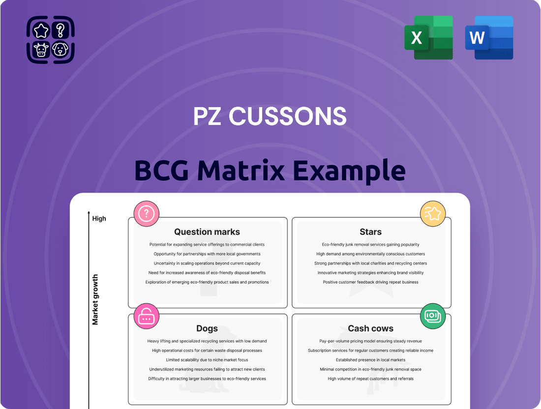 PZ Cussons Boston Consulting Group Matrix