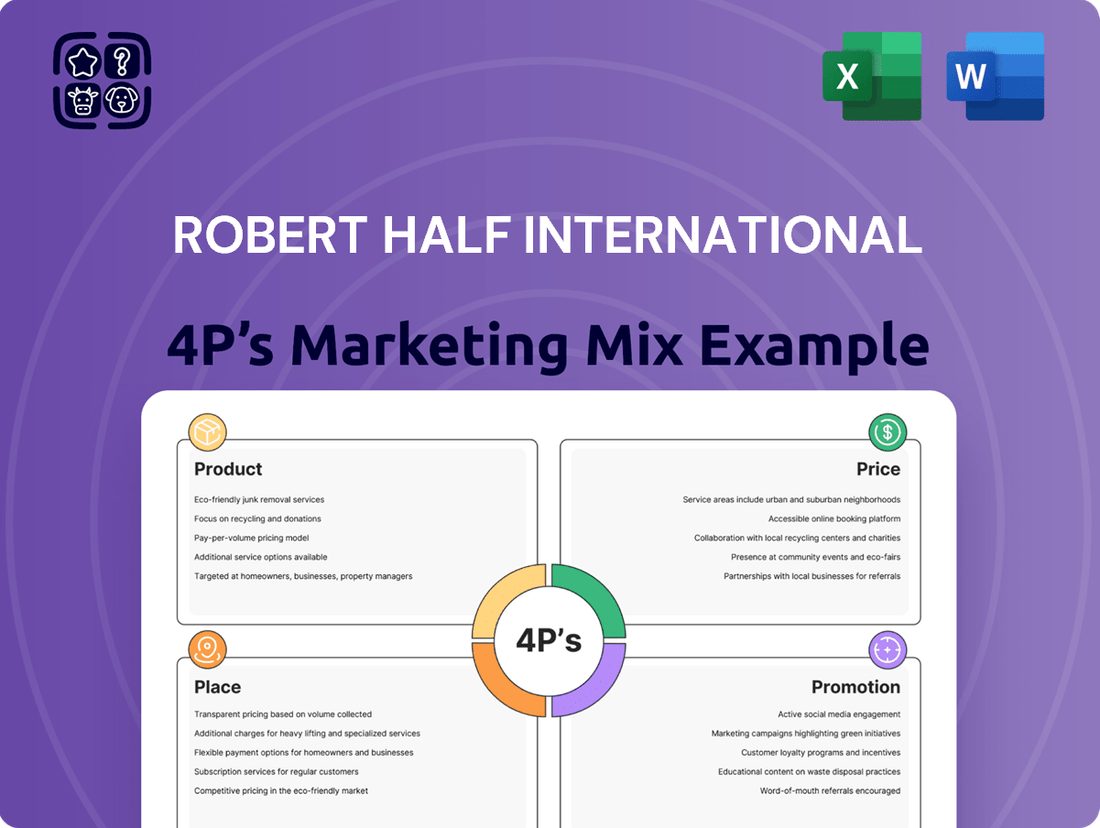 Robert Half International Marketing Mix