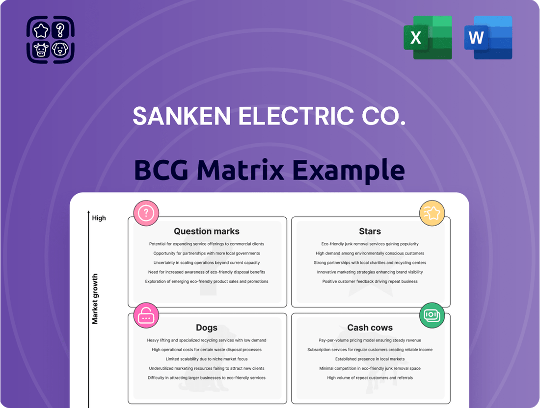 Sanken Electric Co. Boston Consulting Group Matrix