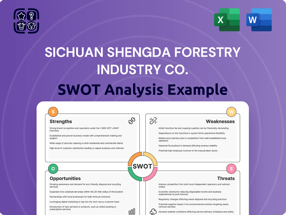 Sichuan Shengda Forestry Industry Co. SWOT Analysis