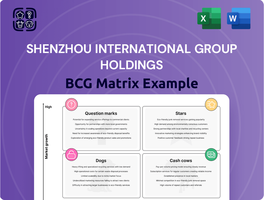 Shenzhou International Group Holdings Boston Consulting Group Matrix