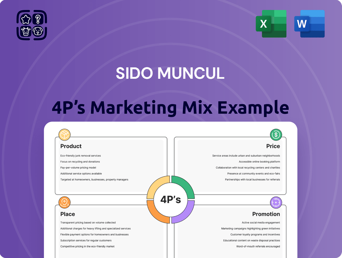 Sido Muncul Marketing Mix