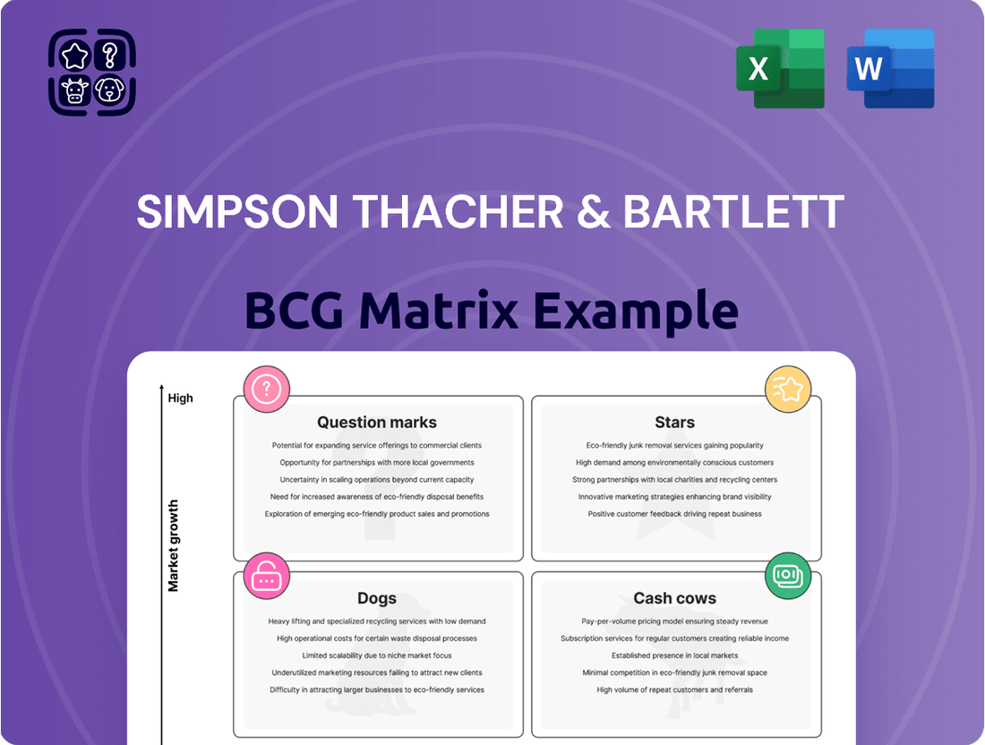 Simpson Thacher & Bartlett Boston Consulting Group Matrix
