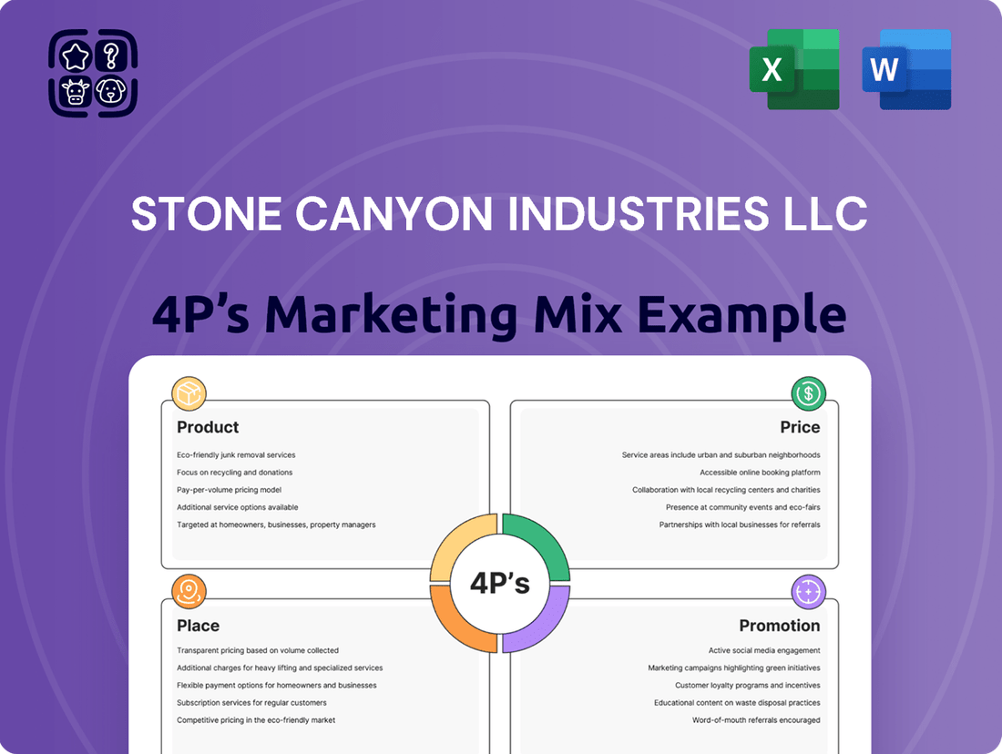 Stone Canyon Industries LLC Marketing Mix