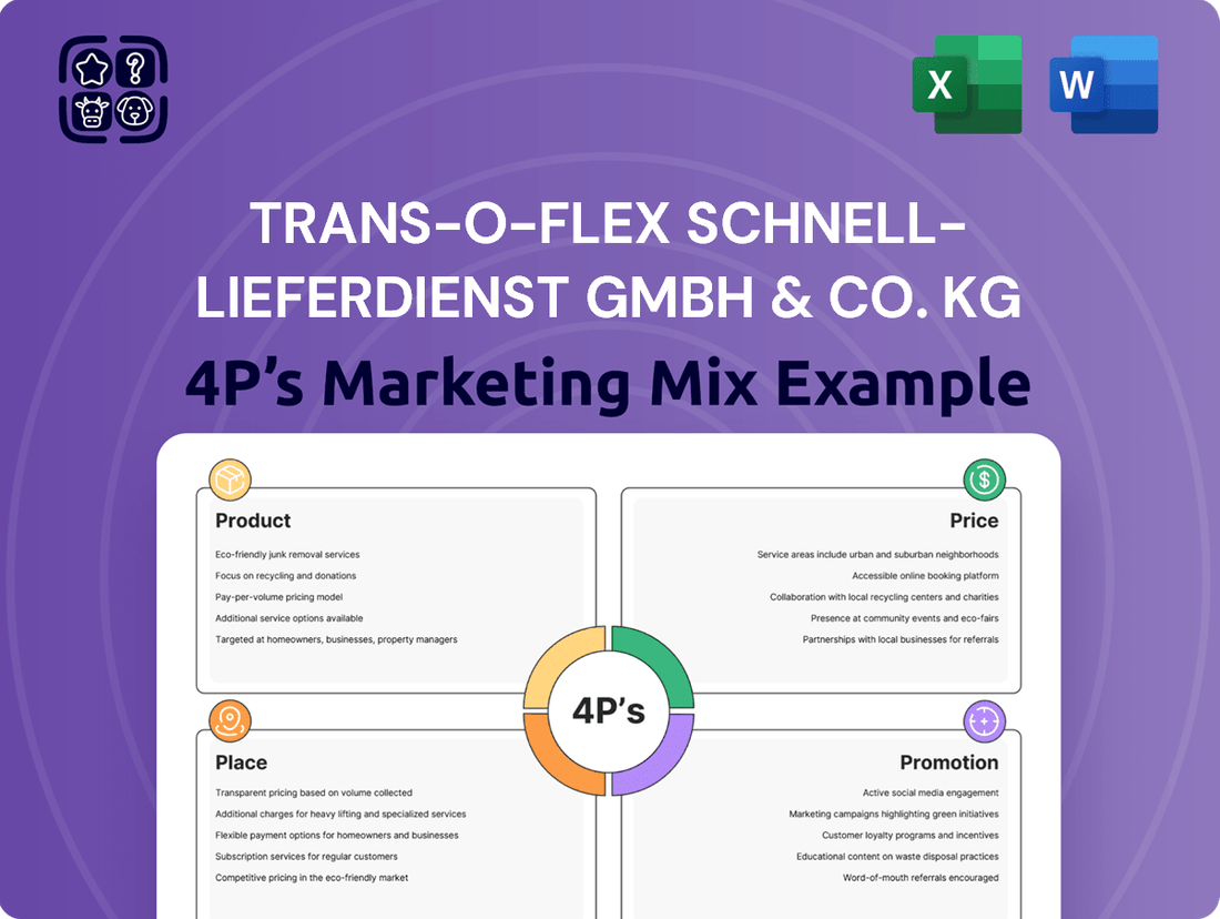 trans-o-flex Schnell-Lieferdienst GmbH & Co. KG Marketing Mix