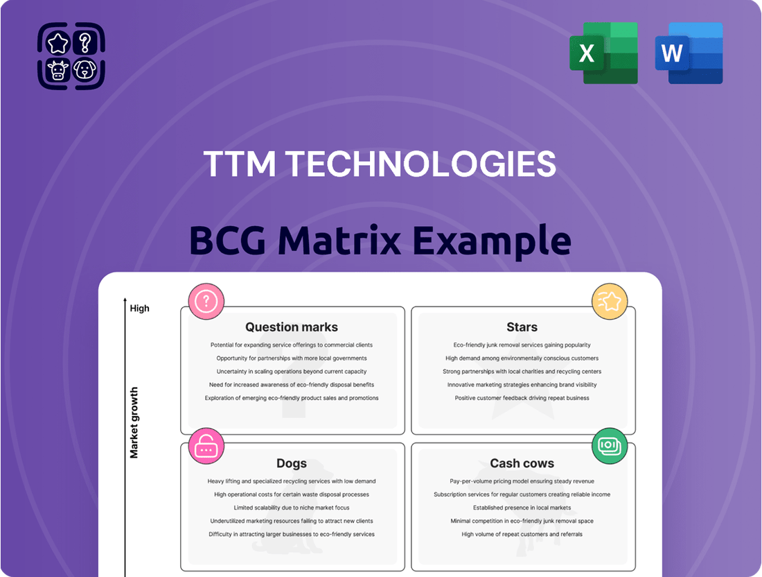 TTM Technologies Boston Consulting Group Matrix