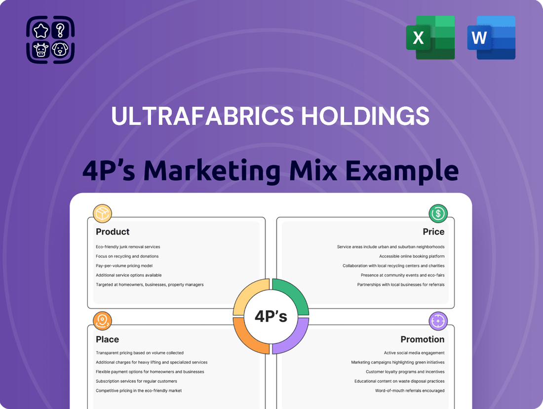 Ultrafabrics Holdings Marketing Mix