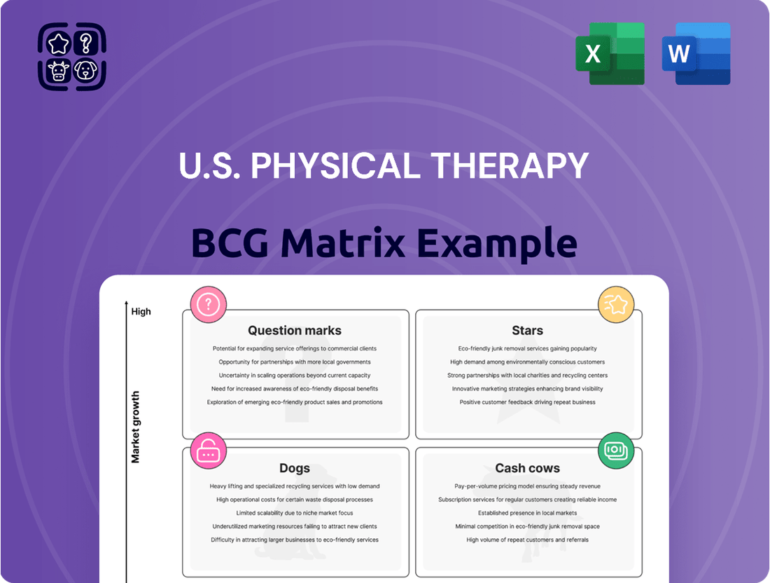 U.S. Physical Therapy Boston Consulting Group Matrix