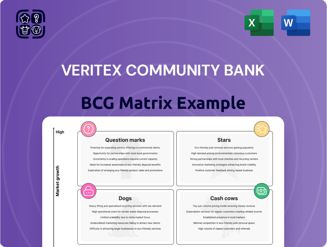 Veritex Community Bank Boston Consulting Group Matrix