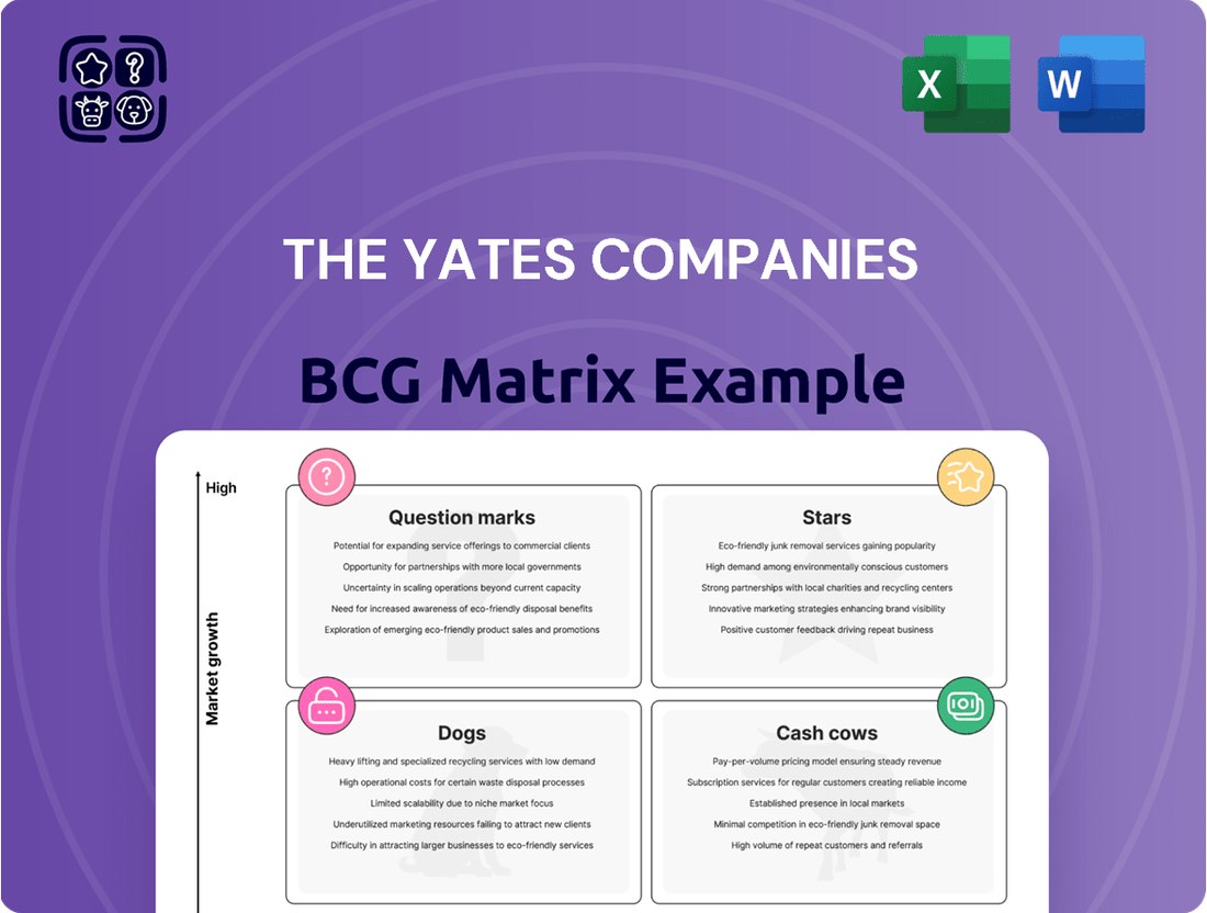 The Yates Companies Boston Consulting Group Matrix