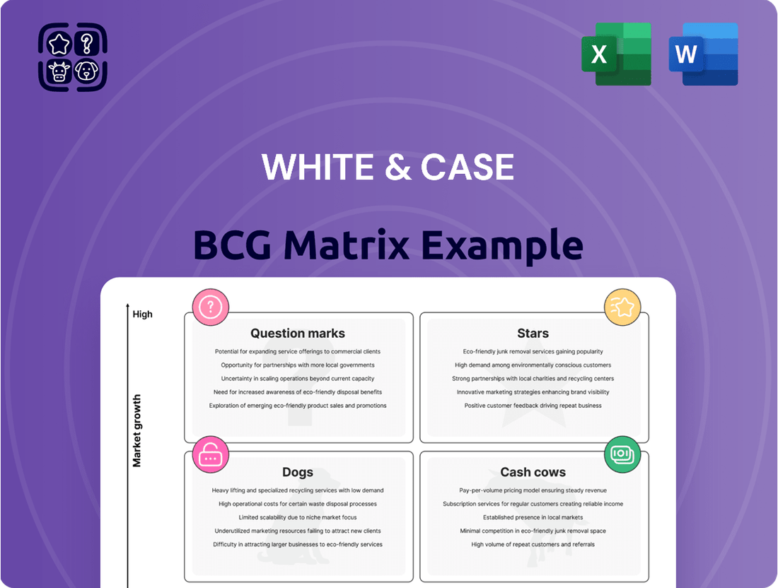 White & Case Boston Consulting Group Matrix