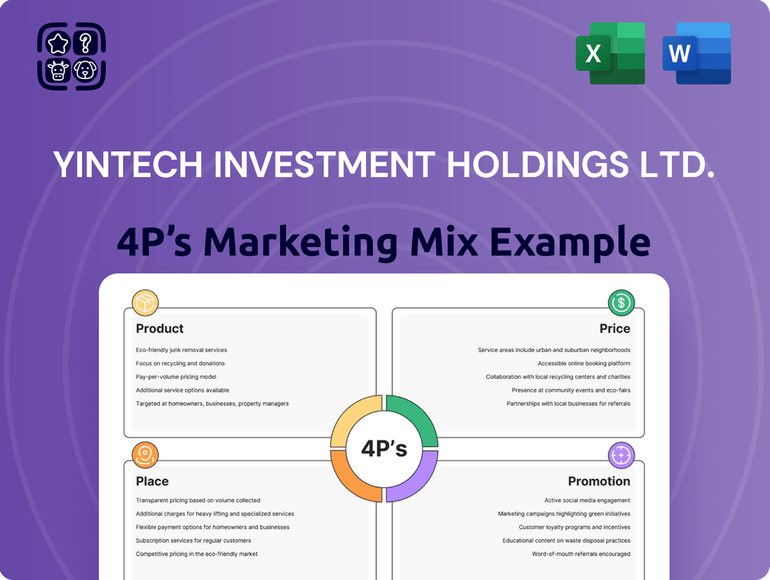Yintech Investment Holdings Ltd. Marketing Mix