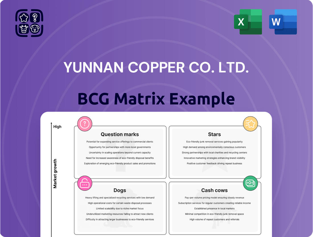 Yunnan Copper Co. Ltd. Boston Consulting Group Matrix